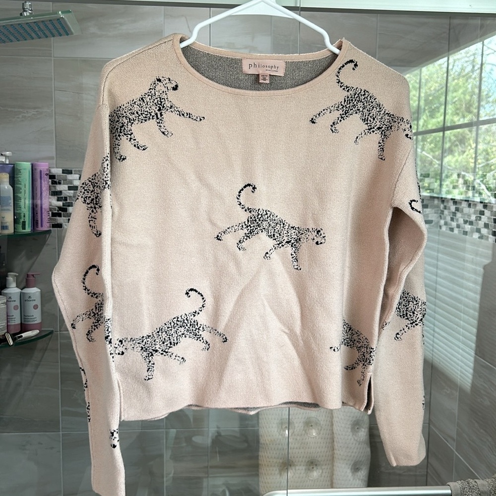 Philosophy | Leopard Printed Sweater